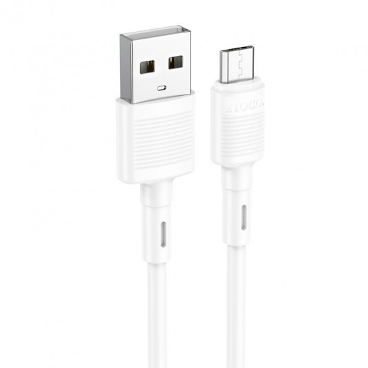 USB кабель Hoco X83 Victory USB to MicroUSB (1m), White