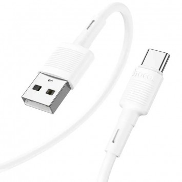 USB кабель Hoco X83 Victory USB to Type-C (1m), White - Type-C кабелі - зображення 1 