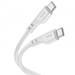 USB кабель Hoco X97 Crystal color Type-C to Type-C 60W (1m), Light gray