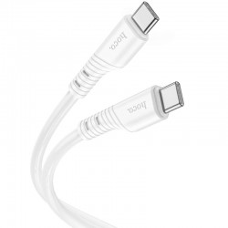 USB кабель Hoco X97 Crystal color Type-C to Type-C 60W (1m), White