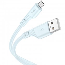 USB кабель Hoco X97 Crystal color USB to MicroUSB (1m), Light blue
