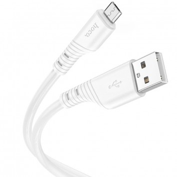 USB кабель Hoco X97 Crystal color USB to MicroUSB (1m), White - MicroUSB кабели - изображение 1