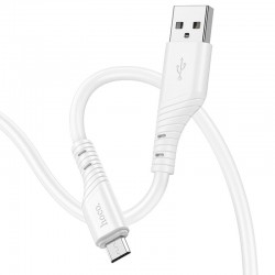 USB кабель Hoco X97 Crystal color USB to MicroUSB (1m), White