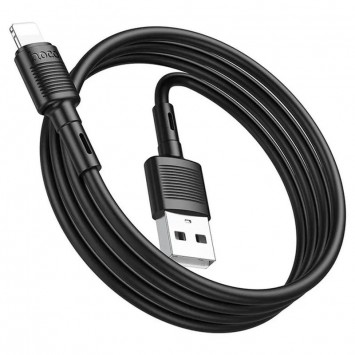 Кабель Айфона Hoco X83 Victory USB to Lightning (1m), Black - Lightning - зображення 2 