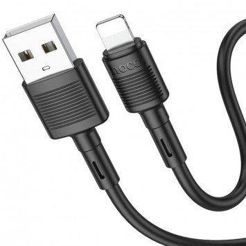 Кабель Айфона Hoco X83 Victory USB to Lightning (1m), Black - Lightning - зображення 1 