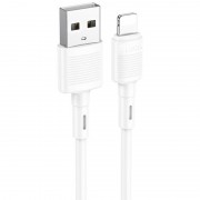 Кабель Айфона Hoco X83 Victory USB to Lightning (1m), White