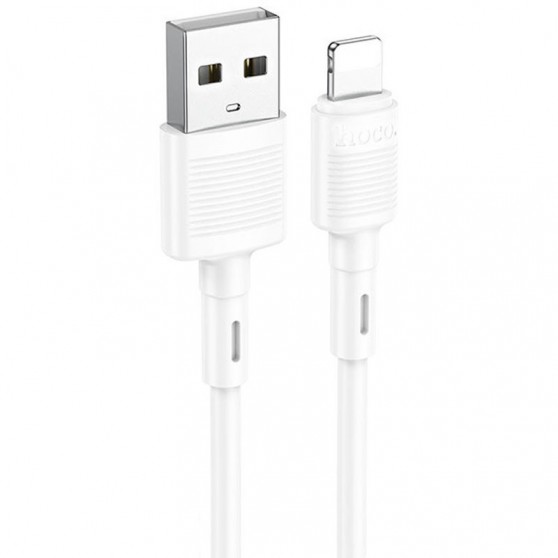 Кабель Айфона Hoco X83 Victory USB to Lightning (1m), White