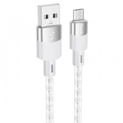 Кабель USB Hoco X99 Crystal Junction USB to MicroUSB (1.2m), Gray