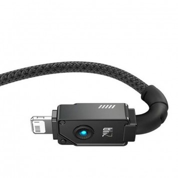 Кабель для Айфона Baseus Unbreakable Series Fast Charging USB to Lightning 2.4A 1m (P10355802111-0), Black - Lightning - изображение 3