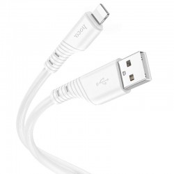 Шнур для фону Hoco X97 Crystal color USB to Lightning (1m), White