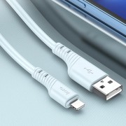Шнут Айфон Hoco X97 Crystal color USB to Lightning (1m), Світло-синій