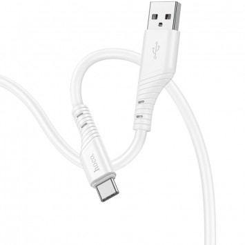 USB кабель Hoco X97 Crystal color USB to Type-C (1m), White - Type-C кабелі - зображення 1 