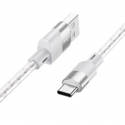 USB кабель Hoco X99 Crystal Junction USB для Type-C (1.2m), Gray