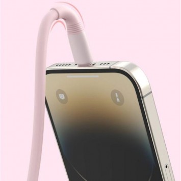 Кабель для Айфона Hoco X97 Crystal color Type-C to Lightning 20W (1m), Light pink - Lightning - изображение 2
