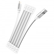 Кабель до Айфона Hoco U103 Magnetic Absorption USB to Lightning (1m), Білий