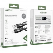 Шнур для Айфона Acefast MFI C4-02 Lightning aluminum alloy (1.8m), Black