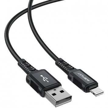 Шнур для Айфона Acefast MFI C4-02 USB-A to Lightning aluminum alloy (1.8m), Black - Lightning - изображение 1