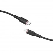 Шнур для фону Acefast MFI C2-01 USB-C to Lightning zinc alloy silicone (1m), Black