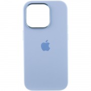 Чохол Silicone Case Metal Buttons (AA) для Apple iPhone 14 Pro Max (6.7"), Блакитний / Blue Fog