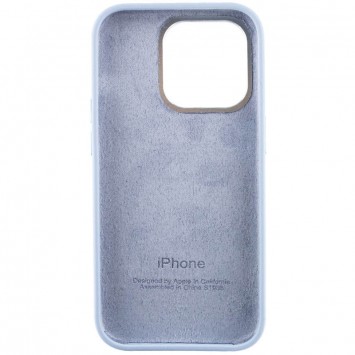 Чехол Silicone Case Metal Buttons (AA) для Apple iPhone 14 Pro Max (6.7"), Голубой / Blue Fog - Чехлы для iPhone 14 Pro Max - изображение 3