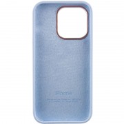 Чохол Silicone Case Metal Buttons (AA) для Apple iPhone 14 Pro Max (6.7"), Блакитний / Cloud Blue