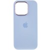Чохол Silicone Case Metal Buttons (AA) для Apple iPhone 14 Pro Max (6.7"), Блакитний / Cloud Blue