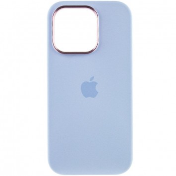 Чехол Silicone Case Metal Buttons (AA) для Apple iPhone 14 Pro Max (6.7"), Голубой / Cloud Blue - Чехлы для iPhone 14 Pro Max - изображение 1