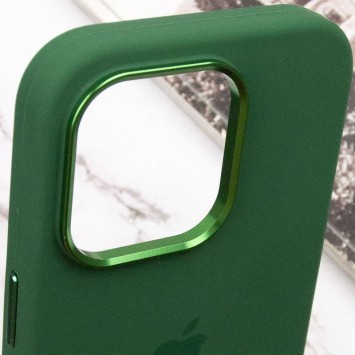 Чехол Silicone Case Metal Buttons (AA) для Apple iPhone 14 Pro Max (6.7"), Зеленый / Clover - Чехлы для iPhone 14 Pro Max - изображение 7