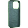 Чохол Silicone Case Metal Buttons (AA) для Apple iPhone 14 Pro Max (6.7"), Зелений / Clover