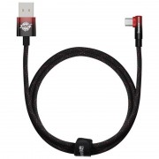 Кутовий ката кабель Baseus MVP 2 Elbow-shaped USB to Type-C 100W (2m) (CAVP000520), Black / Red