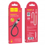 Магнітний кабель Hoco X52 "Sereno magnetic" USB to Lightning (1m), Чорний
