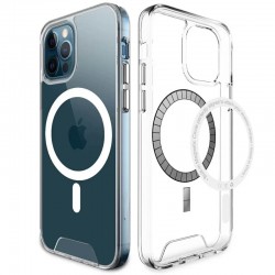 Чехол для iPhone 12 / 12 Pro - TPU Space Case with MagSafe Прозрачный