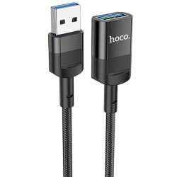 Перехідник Hoco U107 USB male to USB female USB3.0, Black