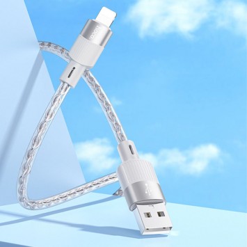 Шнур до Айфона Hoco X99 Crystal Junction USB to Lightning (1.2m), Gray - Lightning - изображение 3