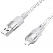 Шнур до Айфона Hoco X99 Crystal Junction USB to Lightning (1.2m), Сірий
