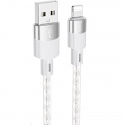 Шнур до Айфона Hoco X99 Crystal Junction USB to Lightning (1.2m), Сірий