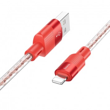Шнур до Айфона Hoco X99 Crystal Junction USB to Lightning (1.2m), Red - Lightning - зображення 1 