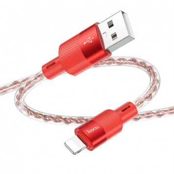 Шнур до Айфона Hoco X99 Crystal Junction USB to Lightning (1.2m), Red - Lightning - зображення 2 