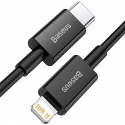 USB кабель для iPhone Type-C to Lightning PD 20W (2m) - Baseus Superior Series Fast Charging (CATLYS-C) (Чорний)