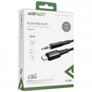 Переходник Acefast C1-08 USB-C to 3.5mm aluminum alloy, Black