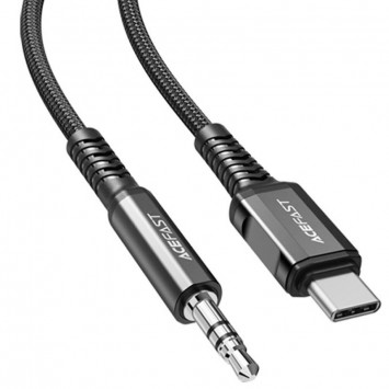 Переходник Acefast C1-08 USB-C to 3.5mm aluminum alloy, Black - Кабели / Переходники - изображение 1