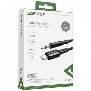 Переходник Acefast C1-08 USB-C to 3.5mm aluminum alloy, Black - Кабели / Переходники - изображение 4
