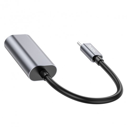 Переходник Hoco UA21 Origin Type-C to VGA, Metal gray - изображение 1