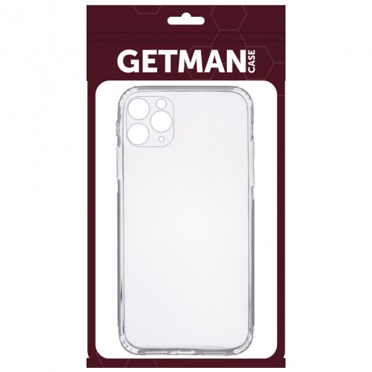 TPU чохол GETMAN Clear 1,0 mm для iPhone 12 Pro Max, (безбарвний (прозорий)) - зображення 1 