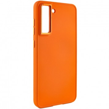 TPU чехол Bonbon Metal Style для Samsung Galaxy S21 FE, Оранжевый / Papaya