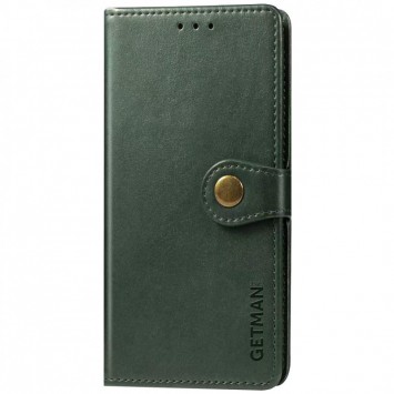 Кожаный чехол книжка GETMAN Gallant (PU) для Samsung Galaxy S21 FE, Зеленый