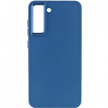 TPU чехол Bonbon Metal Style для Samsung Galaxy S21 FE, Синий / Denim Blue - Samsung - изображение 1