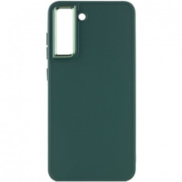 TPU чохол Bonbon Metal Style для Samsung Galaxy S21 FE, Зелений / Pine green - Samsung - зображення 1 