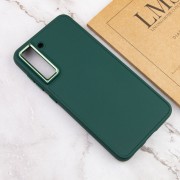TPU чохол Bonbon Metal Style для Samsung Galaxy S21 FE, Зелений / Pine green