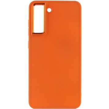 TPU чехол Bonbon Metal Style для Samsung Galaxy S21 FE, Оранжевый / Papaya - Samsung - изображение 1